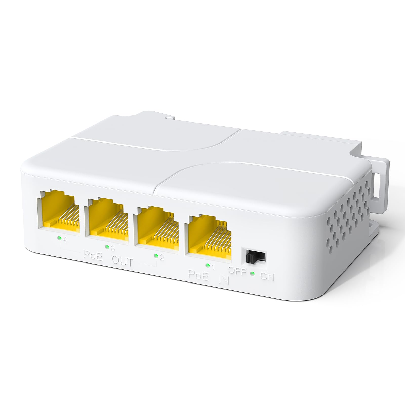 Gigabit PoE Extender 1 to 3 Port, VunLink PoE Repeater 1000Mbps 802.3af/at, Plug and Play VLAN, Wall or DIN Rail Mount, for IP Camera, CCTV Systems, Wireless Access Points-image-28