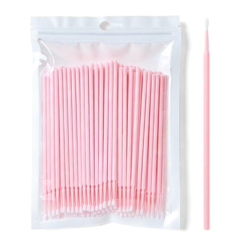 Green 100 PCS Disposable Fine Adjustment Brush Set Including Three Different Sizes of 1.5mm 2mm And2.5mm Fine Headed Micro Hole Touch up Paint Brush Suitable for Small Area Repair of Car Paint Surface