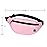 DAITET Fanny Pack Waist Pack for Men, Women, Kids - Adjustable Belt, Waterproof Travel & Running Bag (Glossy Pink)