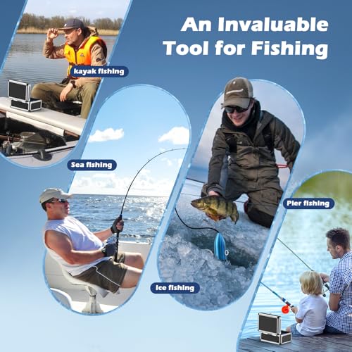 Image of Underwater Fishing Camera, Onbeam 7 Inch Ice Fishing Camera with DVR, 12pcs IR Lights Fish Camera, Portable 1000TVL Underwater Fish Camera 15m for Sea, Lake, Boat, Ice Fishing (8GB SD Card Included)