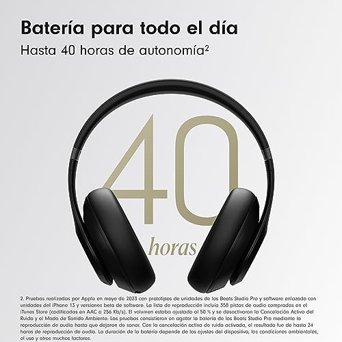 Miniatura 3 de Beats Studio Pro - Auriculares inalámbricos Bluetooth con cancelación de Ruido - Audio Espacial Personalizado, Sonido USB-C sin pérdida, compatibilidad con Apple y Android - Negro