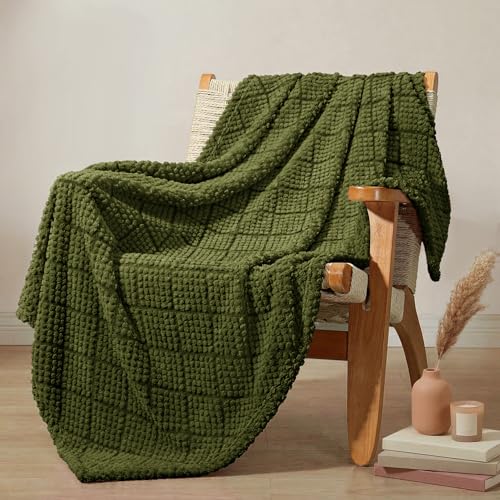 Whale Flotilla Fuzzy Fleece Throw Blanket for Couch, Bed, Soft Fluffy Jacquard Waffle Blankets for...