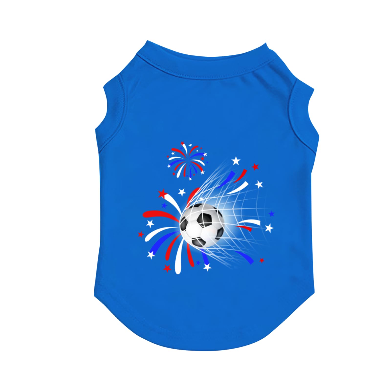 Custom Pet Vest Photo Text Name Logo Personalised Dog Cat Shirt Customised DIY Print Breathable Lightweight Pet Cloth for Daily Walking Party Summer Spring XS to 5XL, Football Soccer Pattern