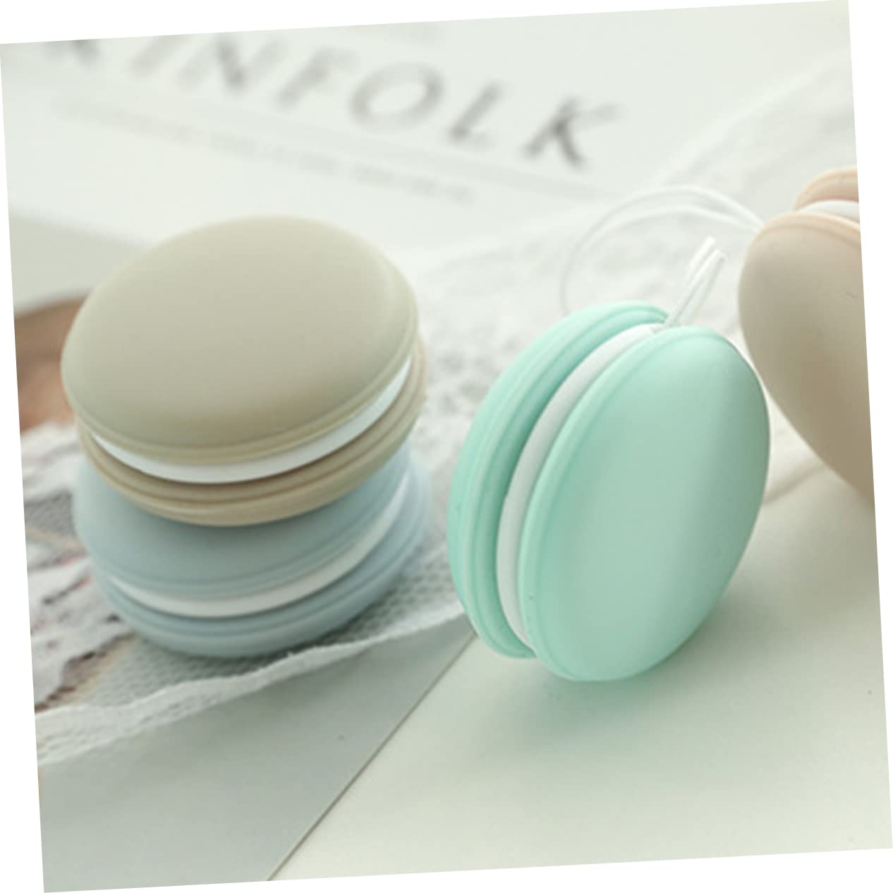 Didiseaon 20piezas Paquete De Paños De Limpieza De Pantalla Forma De Macaron Limpiador Portátil Para Pantallas De Teléfonos Tabletas y Monitores Digitales Sin Pelusa y Ligero