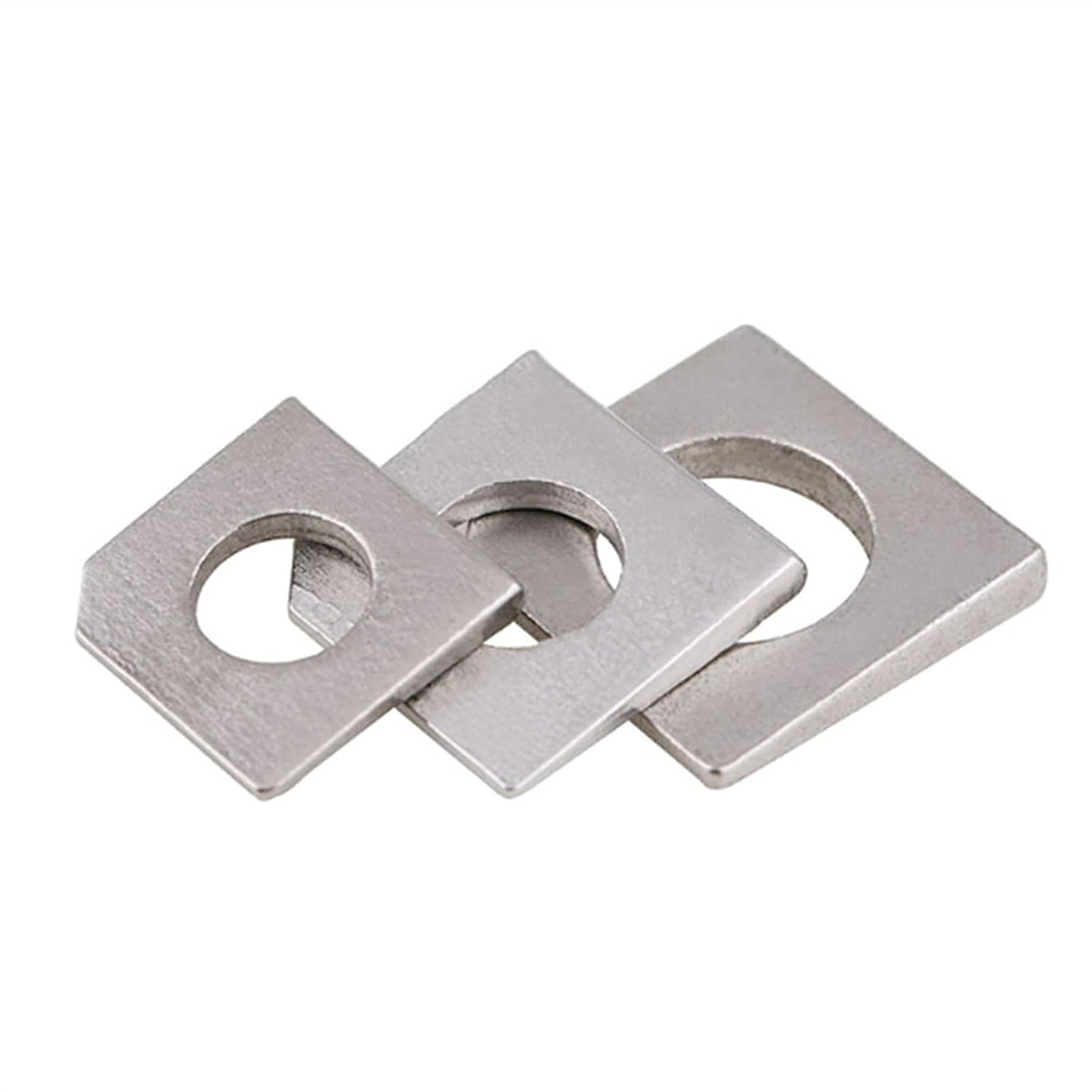 Stainless Steel Square Plate Washers， 304 Stainless Steel Square Taper Washers M6-M20 for Slot Section Pack of 10(M20)