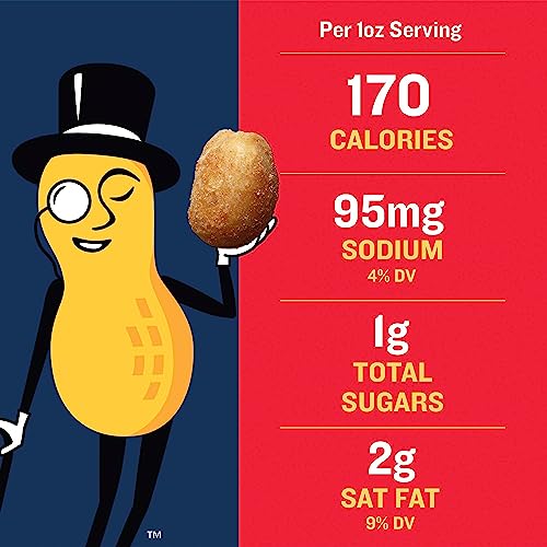 PLANTERS Salted Peanuts, Plant Based Protein Snacks, 2.5 Oz (15 Ct) - image 2