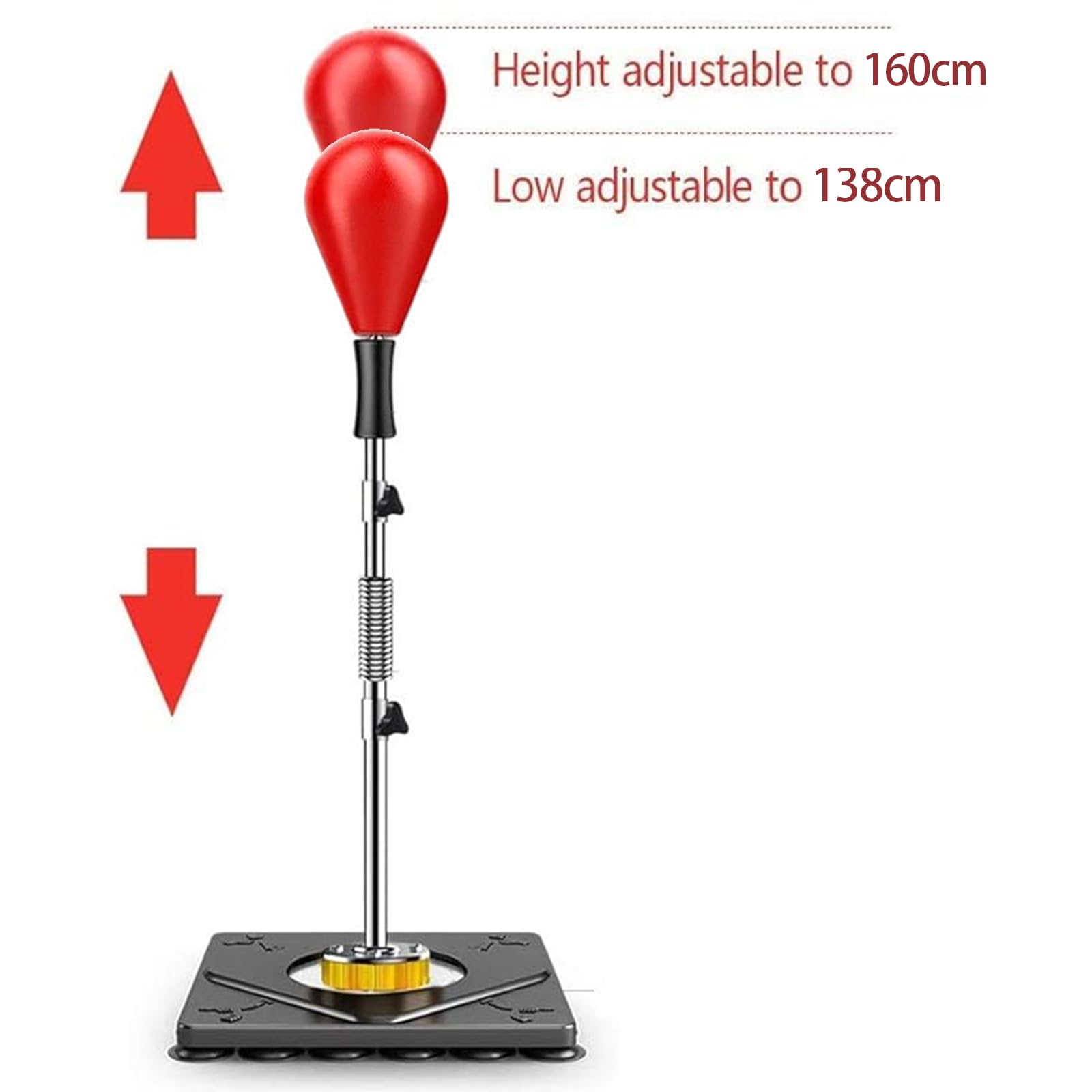 Boxing Speed Reflex Ball, Höhenverstellbare Trainingstasche für Erwachsene und Kinder