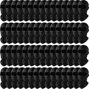 60 Pcs Balaclava Face Masks Bulk Men Lightweight Full Face Cover Breathable Balaclava Pasamontañas Ski Winter Mask(Black)