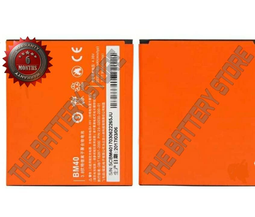 Image of THE BATTERY STORE Orignal BM40 Battery for Xiaomi Redmi MI 2A Battery with 6 Month Warranty and High Capacity Battery Backup Carefully Check Your Phone Model and Purchase(for BM40)
