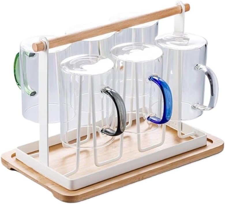 Cup Holder Storage Rack Tea Drainage Tray