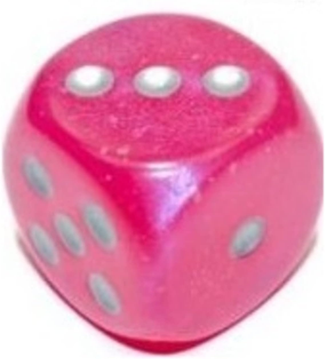 Chessex Borealis 12mm d6 Pink/Silver Luminary Dice Block (36 dice) (27984)