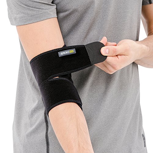 Bracoo Elbow Support, Reversible Neoprene Support Brace for Joint, Arthritis Pain Relief, Tendonitis