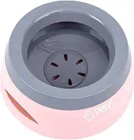 Bebedouro Para Cachorro Gato Pelo Longo Não Molha PETYC Pote de Água Antiderrapante Pelo Sequinho (Rosa Claro)