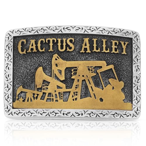 Image of Montana Silversmiths Officially Licensed Cactus Alley Hat Co. Western Lifestyle Belt Buckle