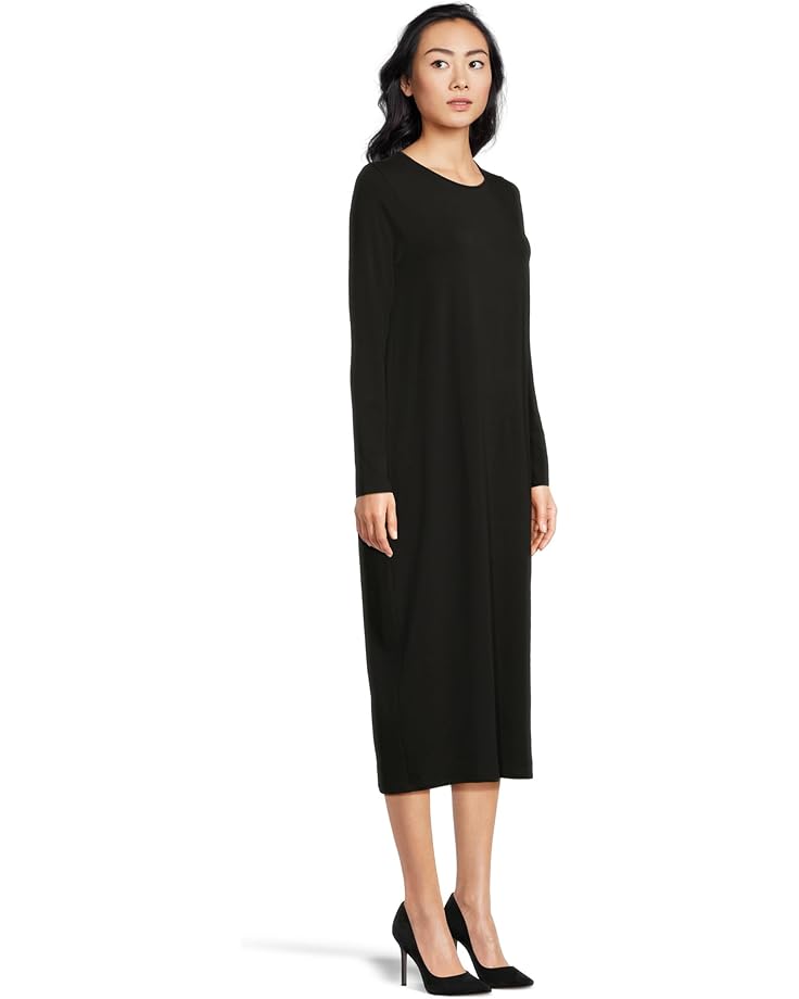 Eileen Fisher Petite Stretch Jersey Knit Full Length Oval Dress - #2 of 4