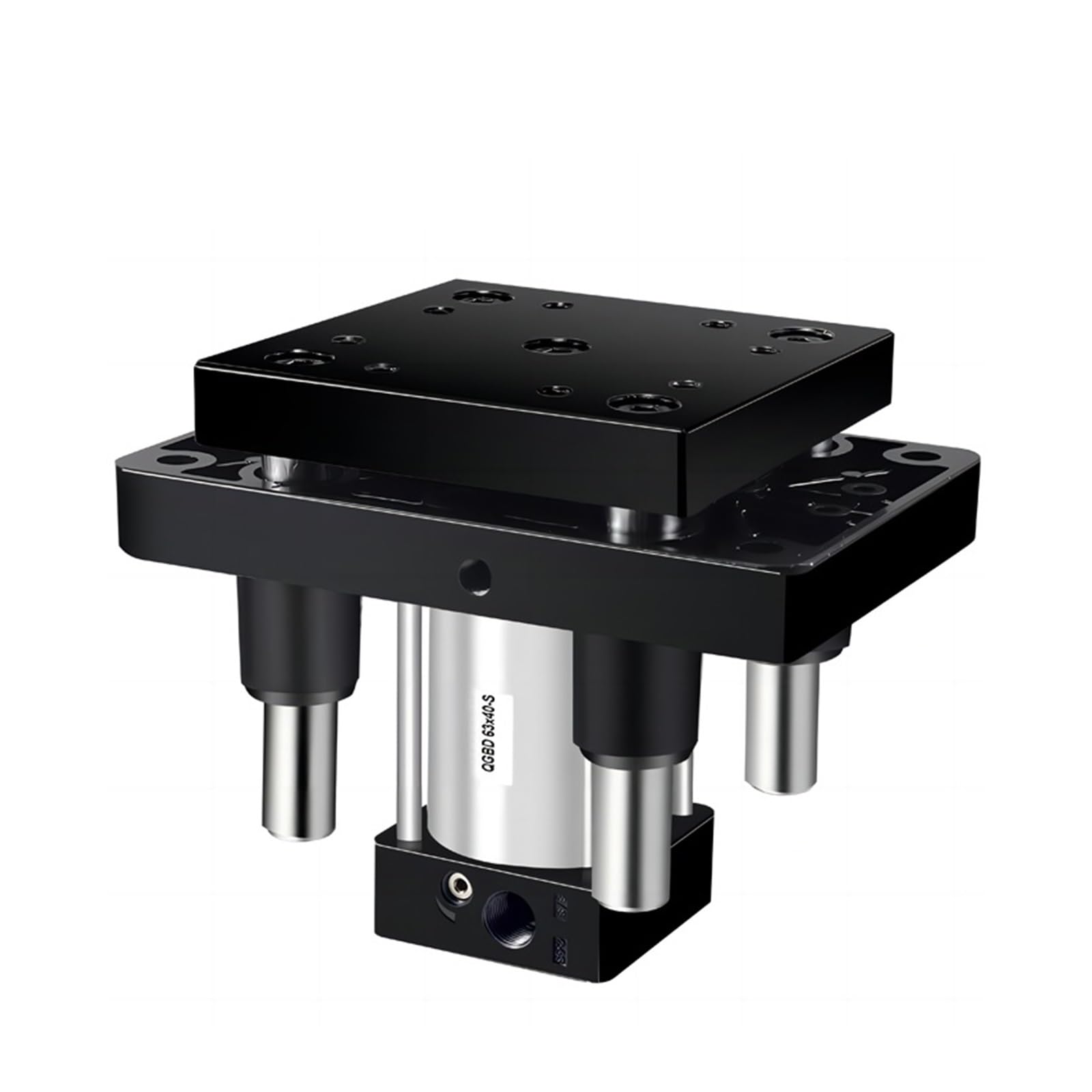 Cylindre haute poussée QGBD63 pneumatique à quatre colonnes et levage stable