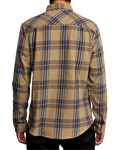 RVCA Men's Standard Fit Long Sleeve Button Up Flannel Shirt2