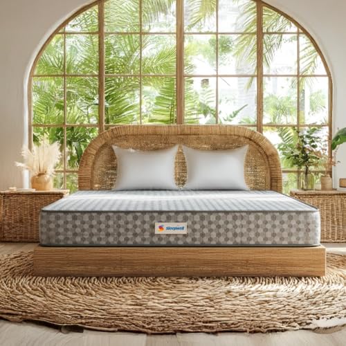 Sleepwell Ortho Pro Latex Mattress | 95% Pure Natural Latex | Quilted & Resitec (HR) Foam | Neem Fresche Technology | Queen Size | 78x60x6 | 10 Yrs Warranty