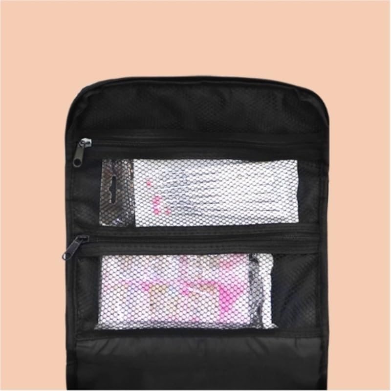 HBJWOV Hand-held Cosmetic Bag Large-capacity Professional Makeup Case Travel Toiletry(D) image 5