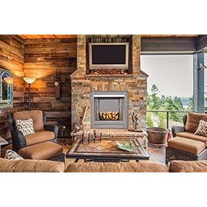 Duluth-Forge-Ventless-Stainless-Outdoor-Gas-Fireplace-Insert-with-Reflective-Black-Glass-Media-24000-BTU-Manual-Control-Model-DF450SS-G-RBLK - Urban Country Home Decor Duluth-Forge-Ventless-Stainless-Outdoor-Gas-Fireplace-Insert-with-Reflective-Black-Glass-Media-24000-BTU-Manual-Control-Model-DF450SS-G-RBLK