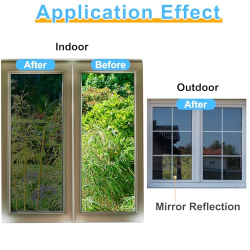 Película para ventana de privacidad HARFINGTON 35.4" x 157.5" negra miniatura 4