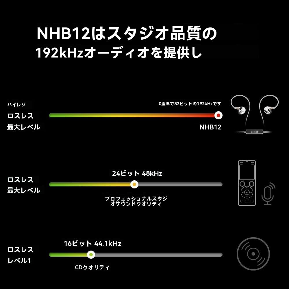 Amazon.co.jp: Questyle NHB12 USB C イヤホン - Hi-Res 192kHz DAC
