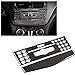 Aramox Car Control Panel Trim, 2PCS Carbon Fiber Car Interior Decorative Trim Control Panel Frame for Mercedes C Class Left Drive (A)