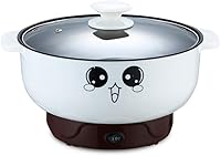 Vista 2 de Sartén eléctrica, 4 en 1, multifuncional, antiadherente, mini sartén eléctrica, mini olla eléctrica, caldera, sartén para hacer fideos, mini olla