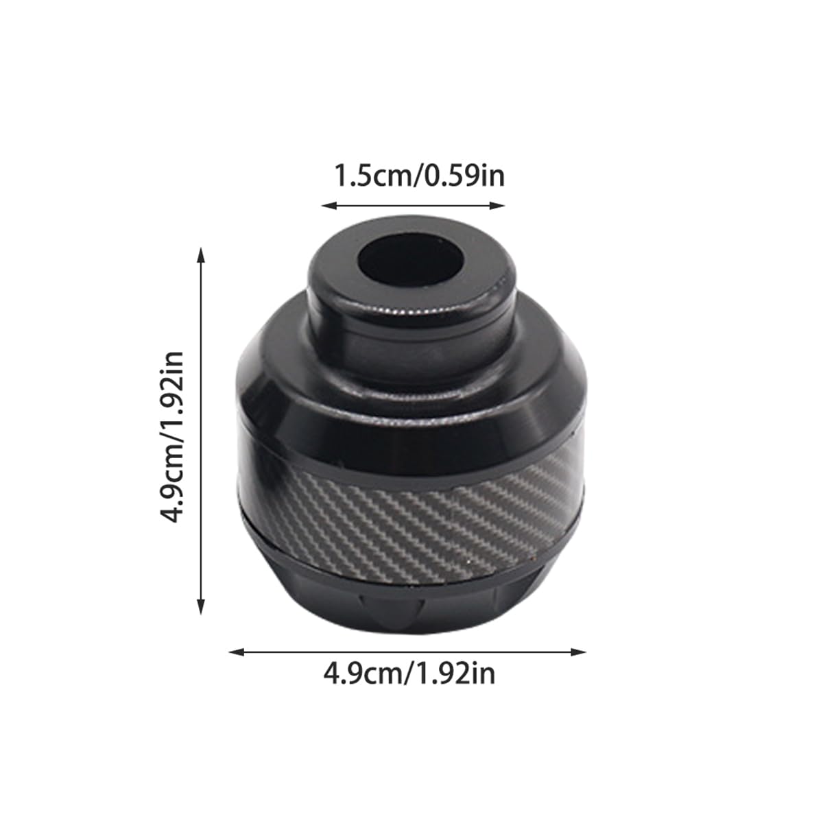 Slider Cup Anti-Collision,Protection de Cadre de Fourche Avant pour Scooter électrique et Cadre de Roue de Moto en Alliage d'aluminium (Noir)