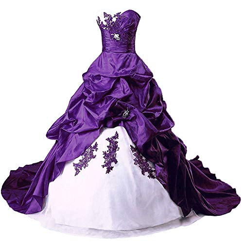 Zorayi Robes de mariée Longue Taffetas Robe de Nuptiale Robes de Bal Vêtements de mariée Femmes...