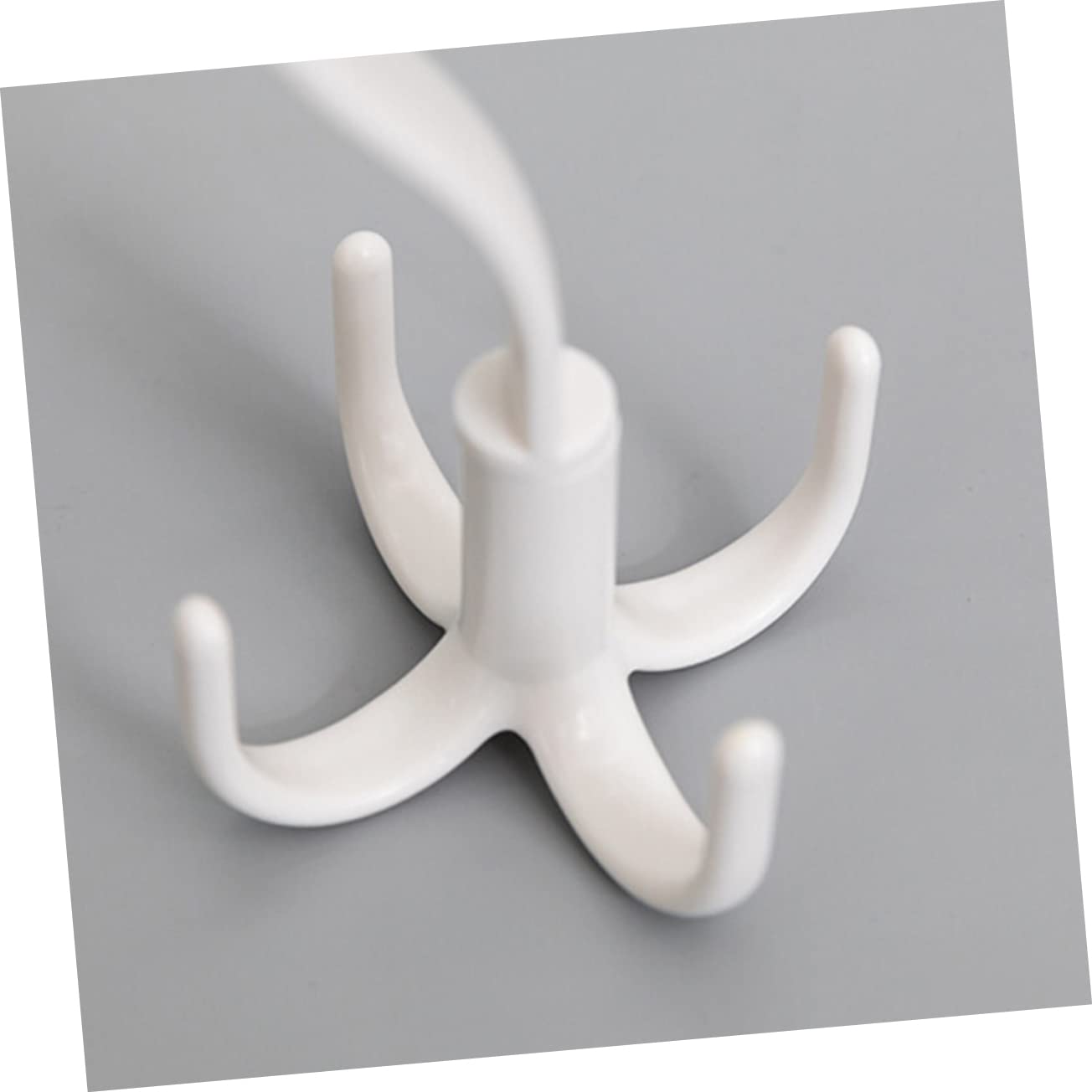 Ciieeo 3pcs Rotating Tie Organizer Rack Multifunctional Closet Hanger for Scarves Shoes and Accessories Saving Design White