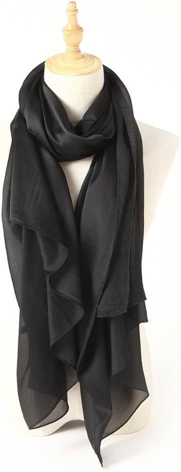 Bellonesc Silk Scarf 100% silk Long Lightweight Sunscreen Shawls for Women - Image 2