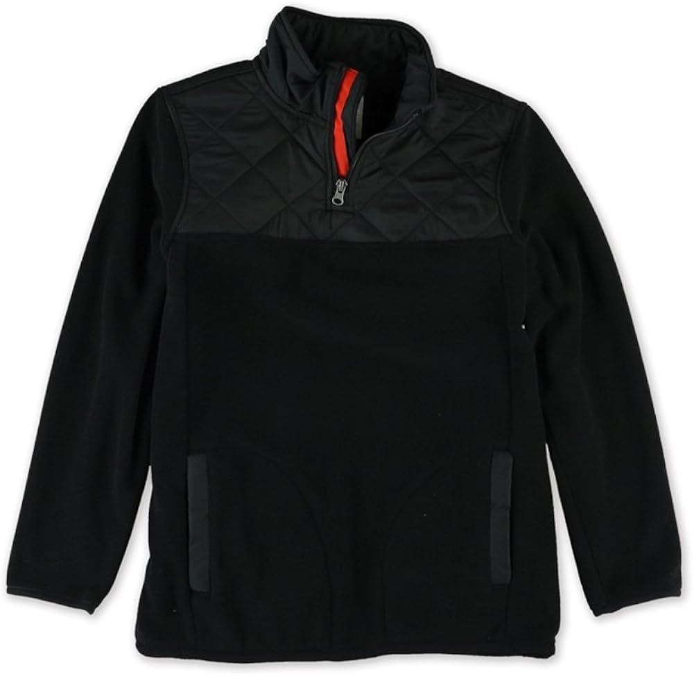 Aeropostale Boys Quilted 1/4 Zip Fleece Jacket, Black, 5 : Sports & Outdoors