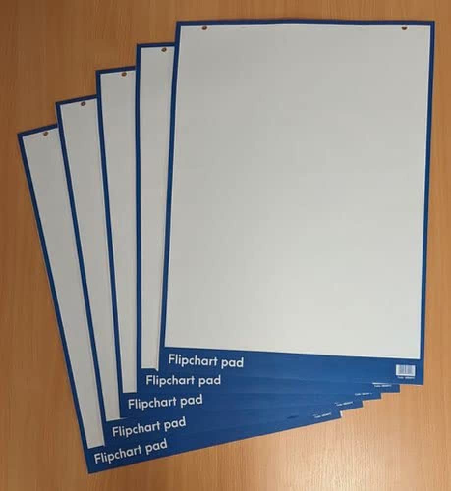 ValueX Flipchart Pad A1 40 Perforated Sheets 60gsm Pack 5 68044VC