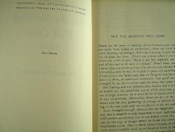 Hardcover But the morning will come,: Novel Book