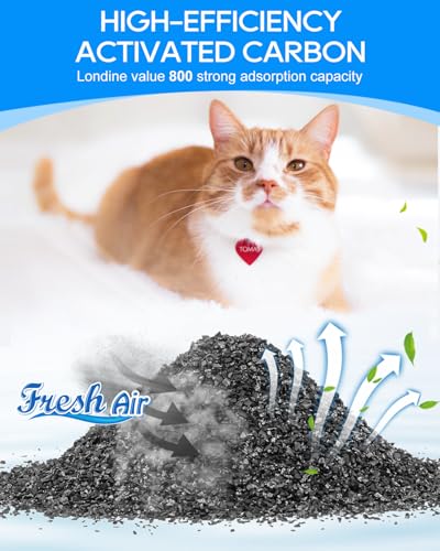 Cunina Filtro desodorizador para caixa de areia para gatos compatível com aço inoxidável OKSOTY e co