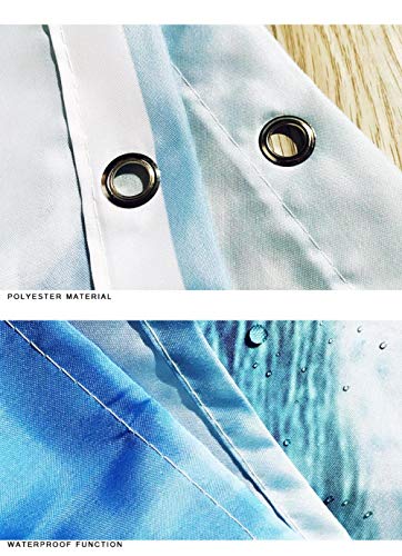 Ourui Badematten & -teppiche,Rose Serie Bodenmatte Duschvorhang Bad Anti-Rutsch-Matte 4-Teiliges Set Wasserdicht Und… – Bild 4