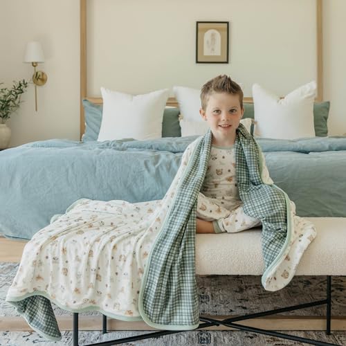Image of Copper Pearl Jumbo 3-Layer Baby Blanket: Soft Baby Quilts for Boys and Girls | Breathable, Cozy, Toddler Blanket | Baby Quilt for Newborns | 60x72 Premium Material | Wilder