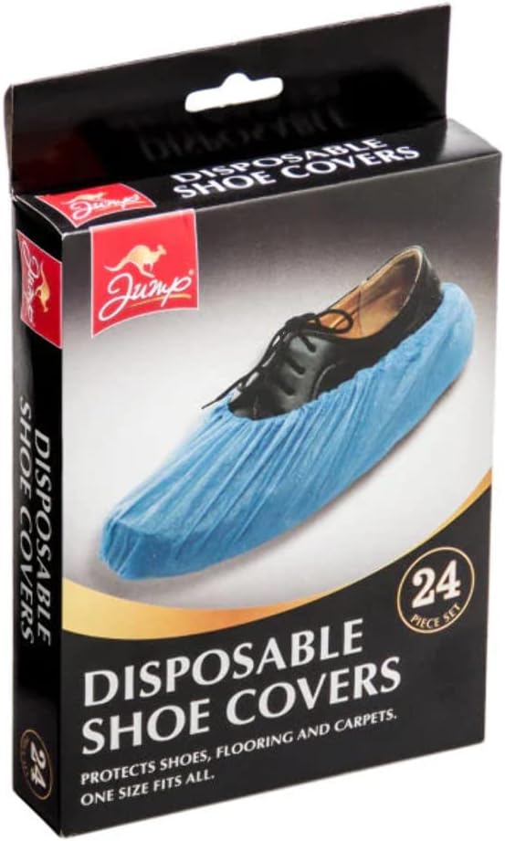24x Disposable Shoe Covers Overshoes One Size