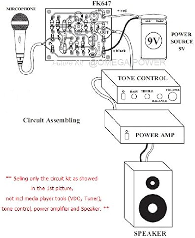Microphone Preamplifier Circuit Using TL071 OpAmp