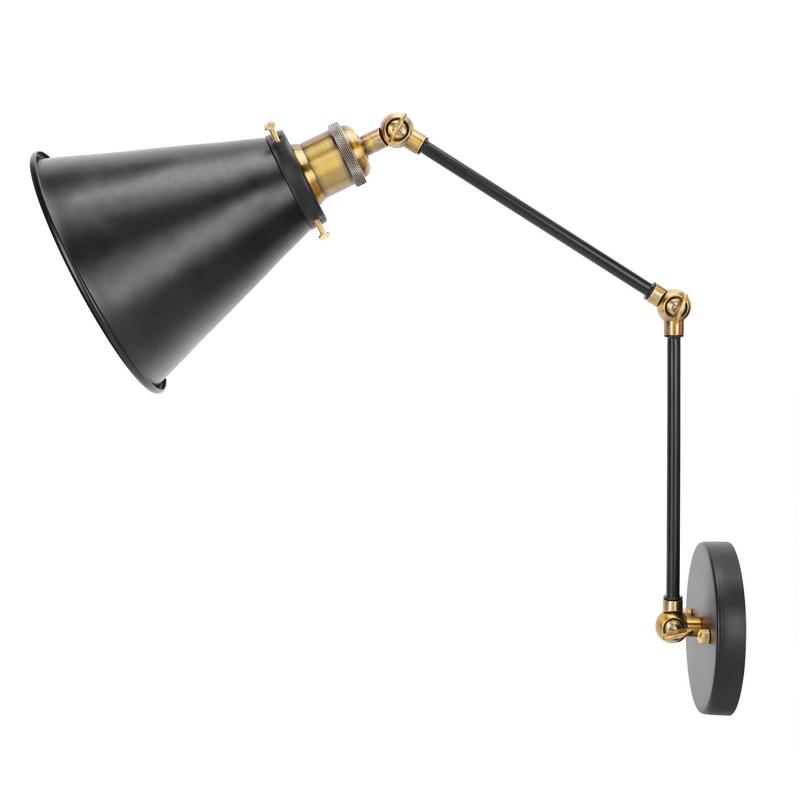 Jeanoko Wall Light, Swing Arm Wall Lamp Industrial E27 Vintage Flexible for Corridor for Living Rooms for Kitchens for Halls