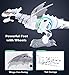 IndeCool Kids Dinosaur Robot Toy, Electronic Walking Dinosaur Dragon Robot Battery Powered Toy with Mist Spray Shooting Functions for Kids