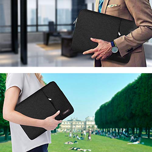 Laptop Sleeve 13 Inch Case Briefcase Compatible With 13 Inch Macbook Air M1 M2 A2337 A2179 A1932 A2681, Macbook Pro M1 M2 A2338 A2251 A2289 A2159 A1989 A1706 A1708, Water Resistant Handbag,Deep Black #TOP6