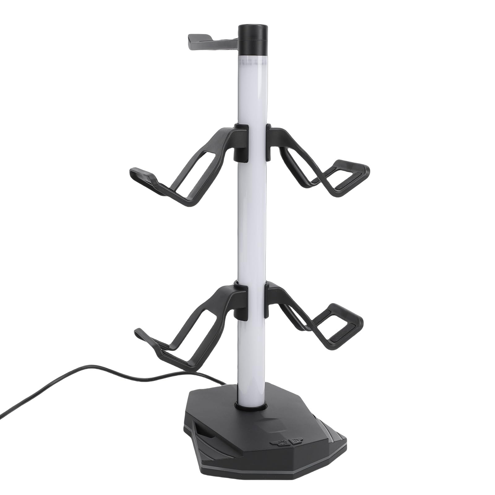 4 Controller 1 Cuffia Supporto Luci RGB, Gancio Rimovibile per