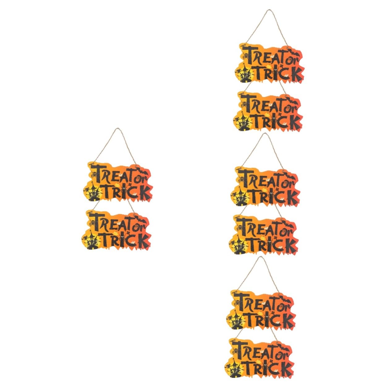 8 ciondoli di Halloween da Appendere, Decorazioni per Feste di Halloween, Oggetti di Scena per Foto e Decorazioni per la casa.