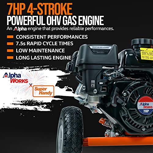 image for SuperHandy Log Splitter Portable 20 Ton Rapid Auto Return Ram System B