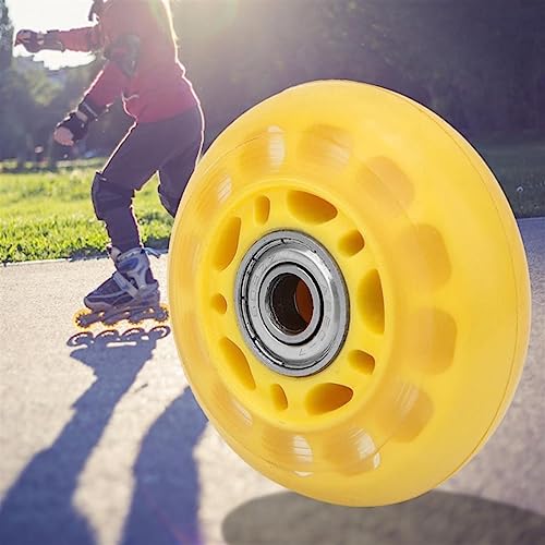 Chariot de voyage fluide grâce à la roulette jaune 2.5in en PU
