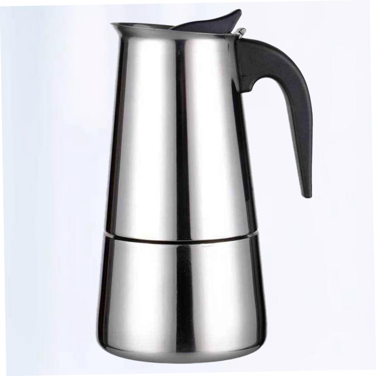 Healifty Stainless Steel Handheld Coffee Kettle Stylish Coffee Container for Home Cafe Design in Silver