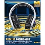 Wireless Gaming Headset for PC, Ps5, Ps4, 2.4 Ghz USB & Type-C Gaming Headphones with Microphone, 30H Battery Bluetooth Headphones for Switch, Laptop, Mobile, Mac - Image 2
