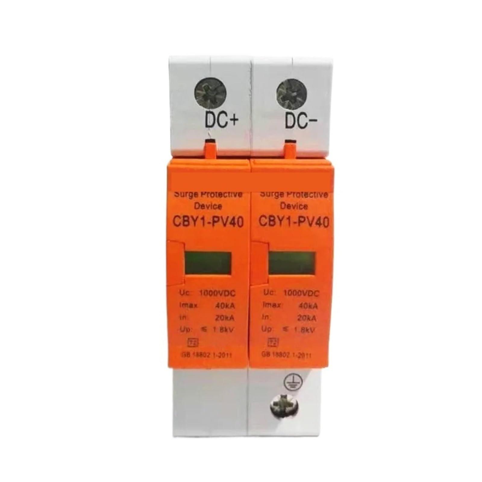 Urządzenie przeciwprzepięciowe DC 500V 800V 1000V 2P DC1000V 20KA ~ 40KA ogranicznik napięcia Low Voltage Rail 2 Protector